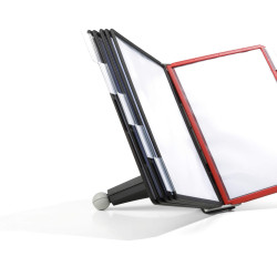 Настольная система SHERPA Display 10 панелей A4 КрасныйЧерныйСерый