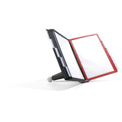 Настольная система SHERPA Display 10 панелей A4 КрасныйЧерныйСерый