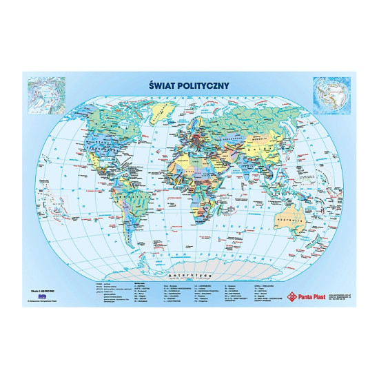 Коврик для стола Panta Plast Маailmakaart 59.5x36.5см