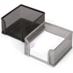 *Piezīmju papīra trauks Forpus 9.5x9.5mm, h 5cm, metāla, sudraba