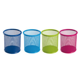 Подставка для ручек DELI Mesh Round металлическая