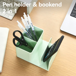 Pliiatsitops DELI 155x120x96 mm, roheline