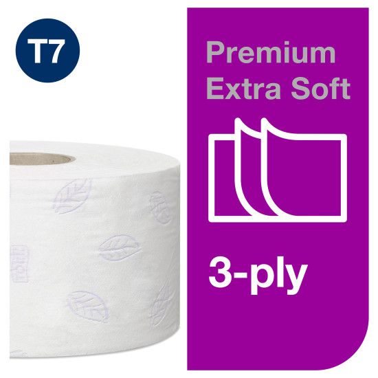 Туалетная бумага TORK Mini Premium Extra T2, Белый, Ультрамягкая