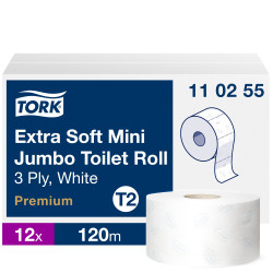 Туалетная бумага TORK Mini Premium Extra T2, 170м, 3-слойная
