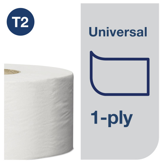Туалетная бумага Tork T2 Universal, White