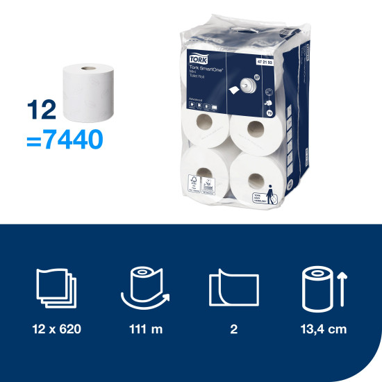 Бумага туалетная Tork SmartOne T9 12rul