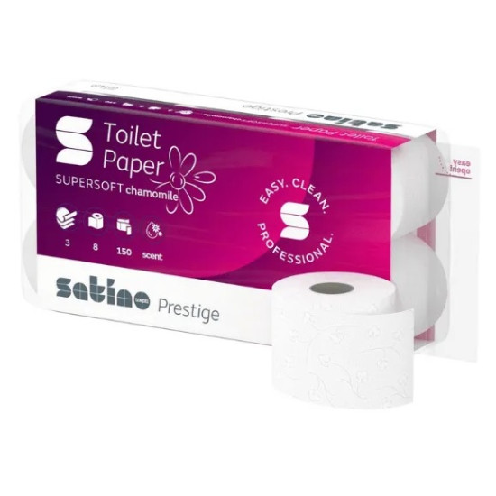 Туалетная бумага Prestige Kamille, White, 3-слойная
