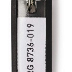 Ключевые держатели KEY CLIP 6 шт с маркировкой Черные
