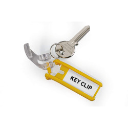 Ключевые держатели KEY CLIP 6 шт с маркировкой Черные