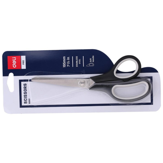 Ножницы DELI E6002 Soft 195мм с мягкими ручками