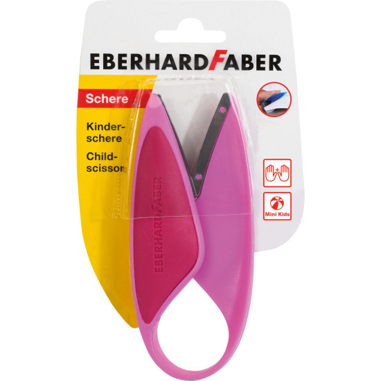 Детские ножницы EberhardFaber Mini Kids Розовые для дошкольников