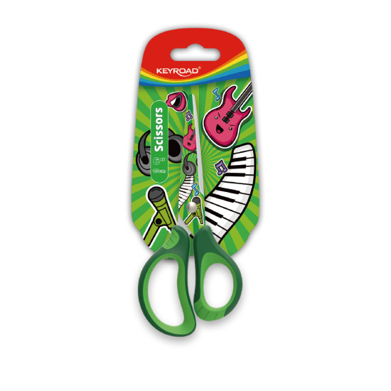 Детские ножницы Keyroad Tattoo 15.5см с мягкими ручками