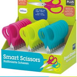 Šķēres PLUS SMART 14.5 cm, asorti