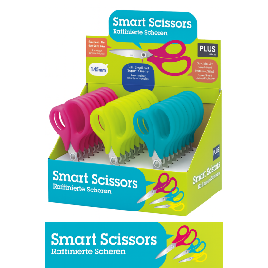 Šķēres PLUS SMART 14.5 cm, asorti