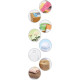 Šķēres PLUS FITCUT CURVE SMART kreiļiem 17.4cm, zilas