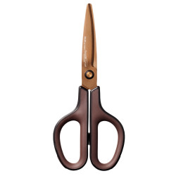 Šķēres PLUS FITCUT CURVE TITANIUM 17.4 cm, brūnas