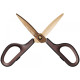 Šķēres PLUS FITCUT CURVE TITANIUM 17.4 cm, brūnas