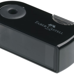 Zīmuļu asināmais Faber-Castell Sleeve Mini ar konteineru, 1 diametrs, melns