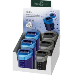 Zīmuļu asināmais Faber-Castell RollOn Dots,ar diviem caurumiem, asorti