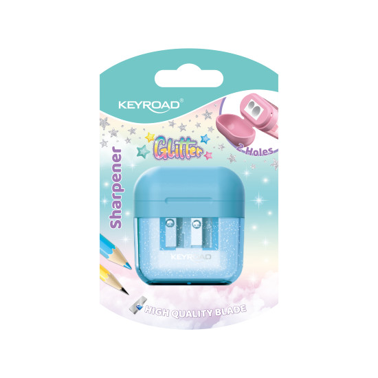 Точилка Keyroad Compact 2-дырочная пастель