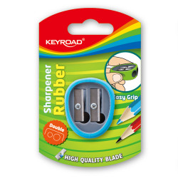 Точилка для карандашей Soft Touch 2 отверстия 1 упаковка
