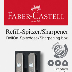 Zīmuļu asināmais Faber-Castell RollOn, 2 diametri, plastmasas
