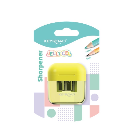 Zīmuļu asināmais Keyroad Jelly Gel ar 2 diametriem un konteineri