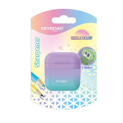 Zīmuļu asināmais Keyroad Iridescent ar konteineru, divi diametri