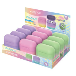 Zīmuļu asināmais Keyroad Iridescent ar konteineru, divi diametri, asorti