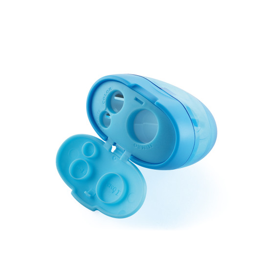 Zīmuļu asināmais Keyroad ar konteineri, trīs diametri