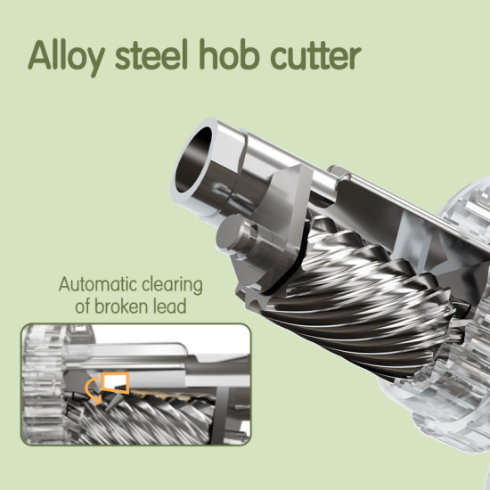 Точилка для карандашей DELI H521, GREEN, Крокодил