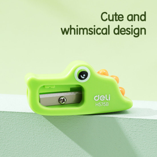 Точилка для карандашей DELI EH575B, GREEN, Крокодил
