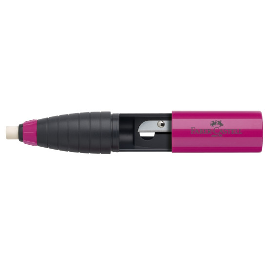 Точилка Faber-Castell 2в1 с ластиком 12шт