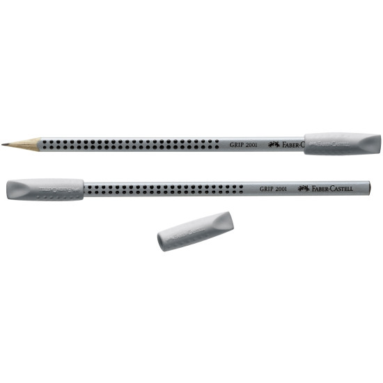 Наконечник-ластик Faber-Castell Grip 2001 2шт серый