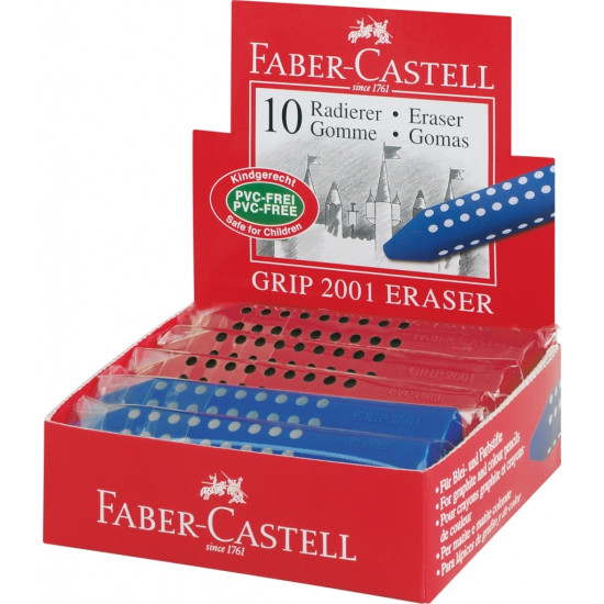 Ластик Faber-Castell Grip 2001 Треугольный без размазывания