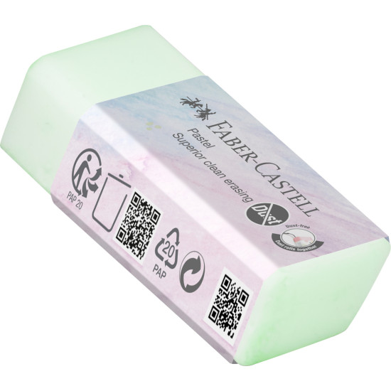 Ластик Faber-Castell Dust-Free Pastel 20 шт без пыли пастельный