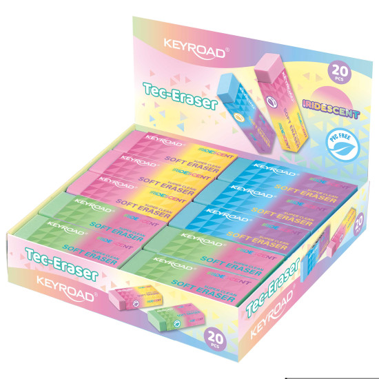 Dzēšgumija Keyroad Iridescent PVC-free, asorti