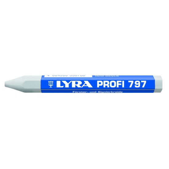 Мелок Lyra Profi 12см белый для разметки