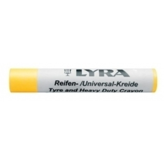 Мелок Lyra 799007 Ø 15мм 9см для резины желтый