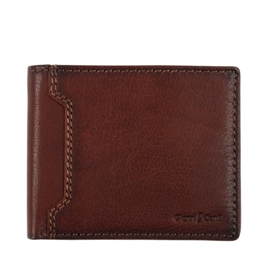 Leather wallet Gianni Conti, for man, tan