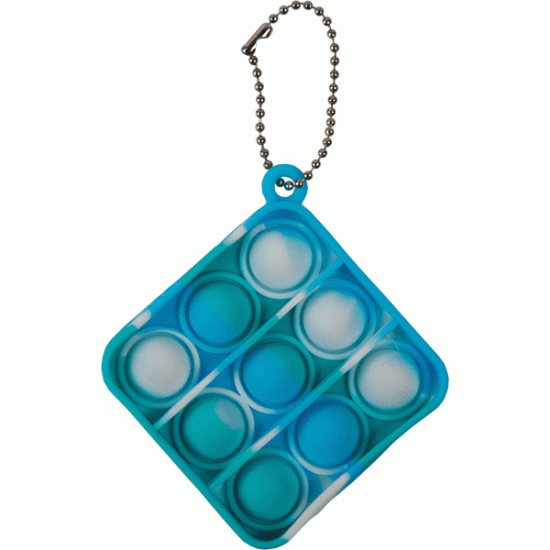 Силиконовый брелок deVENTE Pop It антистресс 6x6 см с цепочкой