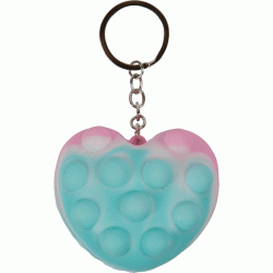 Силиконовый брелок deVENTE Heart Beauty разноцветный