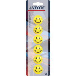 Магниты deVENTE Smile 30мм 6шт желтые