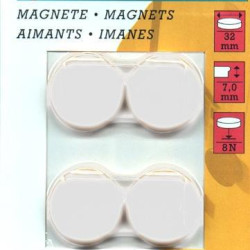 Tahvlimagnet Dahle 32mm 4tk/pk valge