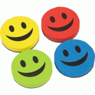 Sūklis baltai tāfelei deVente Smile, 9cm, EVA, magnētisks, asorti