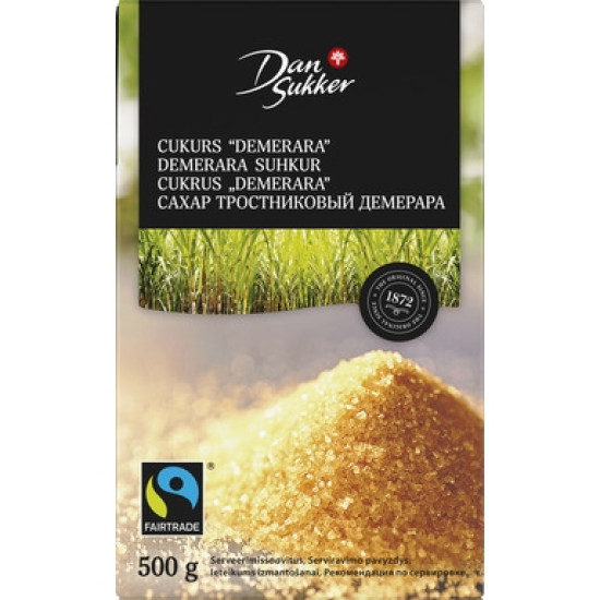 Сахар DAN SUKKER Демерара Fairtrade 500г
