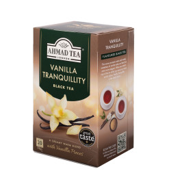 Melnā augļu tēja Ahmad Vaniļa Tranquility, 20 gab.x2g, folijā