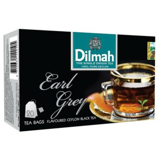 Черный чай Dilmah "Earl Grey", с нитью.