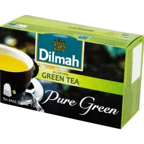 Чай зеленый байховый Pure Green Dilmah к/у 20х1.5г