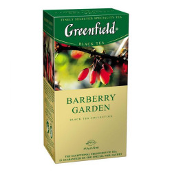 *Melnā tēja Greenfield Barberry Garden, 25 gab.x1.5g